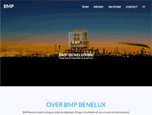 Tablet Screenshot of bmp-benelux.nl